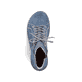 
Blaugraue Rieker Damen Schnürstiefel 71510-14 mit einer schockabsorbierenden Sohle. Schuh von oben