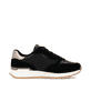 Schwarze Rieker Damen Sneaker Low W0607-00 mit griffiger Sohle sowie Schnürung. Schuh Innenseite.