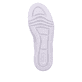 Weiße Rieker Damen Sneaker Low M1905-80 mit Reißverschluss sowie geprägtem Logo. Schuh Laufsohle.