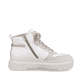 Weiße Rieker Damen Sneaker High M1907-80 mit ultra leichter Plateausohle. Schuh Innenseite.