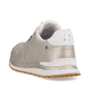 Goldene Rieker Damen Sneaker Low 42500-90 mit super leichter und flexibler Sohle. Schuh von hinten.
