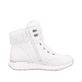 Weiße Rieker Damen Schnürstiefel W0670-80 mit einer leichten und griffigen Sohle. Schuh Innenseite.
