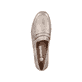 
Hellbeige remonte Damen Loafers D0K02-60 mit Elastikeinsatz sowie einer Profilsohle. Schuh von oben