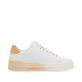 Weiße Rieker Damen Sneaker Low W0704-81 mit einer abriebfesten Sohle. Schuh Innenseite.