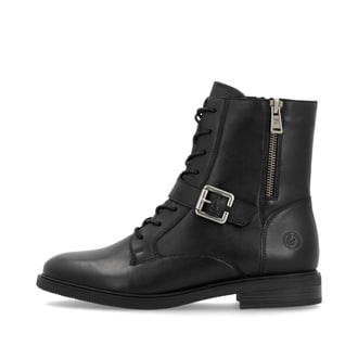 remonte Damen Biker Boots nachtschwarz