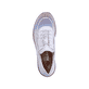 
Regenbogenfarbene Rieker Damen Slipper N4270-90 mit einer schockabsorbierenden Sohle. Schuh von oben