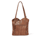 Rieker Damen Handtasche H1025-22 in Kastanienbraun aus Kunstleder mit Reißverschluss. Handtasche Rückseite.