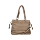 Rieker Damen Handtasche H1509-64 in Beige aus Textil mit Reißverschluss. Handtasche Rückseite.