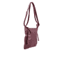 remonte Damen Handtasche Q0619-35 in Weinrot aus Kunstleder mit Reißverschluss. Handtasche linksseitig.