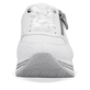 Weiße remonte Damen Sneaker D1313-82 mit Reißverschluss sowie Komfortweite G. Schuh von vorne.