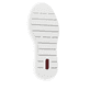Weiße Rieker Damen Sneaker Low N8322-80 mit Reißverschluss sowie Komfortweite G. Schuh Laufsohle.