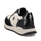Beige Rieker Damen Sneaker Low W0605-62 mit leichter und griffiger Sohle. Schuh von hinten.