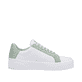 Weiße Rieker Damen Sneaker Low W0700-52 mit einer abriebfesten Plateausohle. Schuh Innenseite.
