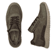 
Armeegrüne Rieker Herren Sneaker Low B0601-25 mit einer schockabsorbierenden Sohle. Schuhpaar von oben.