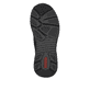Schwarze Rieker Damen Slipper 48157-00 mit Gummischnürung sowie Komfortweite G. Schuh Laufsohle.