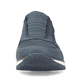 
Ozeanblaue Rieker Herren Slipper B2052-14 mit Elastikeinsatz sowie einer Profilsohle. Schuh von vorne.