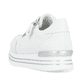 Weiße remonte Damen Sneaker D1326-80 mit Reißverschluss sowie der Komfortweite G. Schuh von hinten.