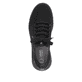 Schwarze waschbare Rieker Herren Slipper U1103-00 mit einer super leichten Sohle. Schuh von oben.