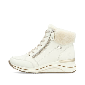 remonte Damen Schnürstiefel schneeweiß