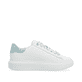 Weiße Rieker Damen Sneaker Low W1201-81 mit ultra leichter und flexibler Sohle. Schuh Innenseite.