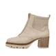 
Graubeige Rieker Damen Stiefeletten Y9050-62 mit einer Profilsohle mit Blockabsatz. Schuh Außenseite