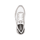 Weiße Rieker Damen Sneaker Low 42506-80 mit flexibler und super leichter Sohle. Schuh von oben.