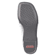 Schwarze Rieker Riemchensandaletten 62662-01 mit einem Elastikeinsatz. Schuh Laufsohle.