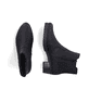 
Tiefschwarze Rieker Damen Stiefeletten Y1750-00 mit Reißverschluss sowie Blockabsatz. Schuhpaar von oben.