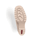 
Graubeige Rieker Damen Stiefeletten Y9050-62 mit einer Profilsohle mit Blockabsatz. Schuh Laufsohle