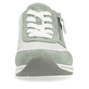 Beige vegane remonte Damen Sneaker R6709-81 mit einem Reißverschluss. Schuh von vorne.