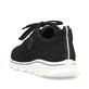 Schwarze Rieker Damen Sneaker Low 54021-00 mit ultra leichter Sohle. Schuh von hinten.