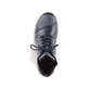 
Marineblaue Rieker Damen Schnürstiefel 73500-14 mit einer robusten Profilsohle. Schuh von oben
