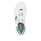 Weiße Rieker Damen Sneaker Low W1202-81 mit flexibler und ultra leichter Sohle. Schuh von oben.