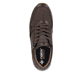 Espressobraune Rieker Herren Sneaker Low B0701-25 mit einem Reißverschluss. Schuh von oben.