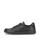 Schwarze Rieker Herren Sneaker Low 07101-00 mit einer flexiblen Sohle. Schuh Außenseite.