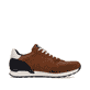 Braune Rieker Herren Sneaker Low U0302-24 mit einer griffigen und leichten Sohle. Schuh Innenseite.