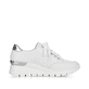 Weiße Rieker Damen Sneaker Low N8322-80 mit Reißverschluss sowie Komfortweite G. Schuh Innenseite.