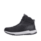 Schwarze Rieker Herren Sneaker High U0161-00 mit wasserabweisender TEX-Membran. Schuh Außenseite.
