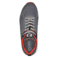 Graue Rieker Herren Sneaker Low 07806-45 mit super leichter und flexibler Sohle. Schuh von oben.