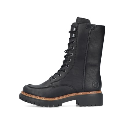 Rieker Damen Biker Boots asphaltschwarz