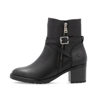 remonte Damen Biker Boots tiefschwarz