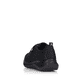 Schwarze Rieker Damen Sneaker Low 42103-01 mit flexibler Sohle. Schuh von hinten.