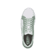 Weiße Rieker Damen Sneaker Low W0700-52 mit einer abriebfesten Plateausohle. Schuh von oben.