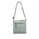 remonte Damen Handtasche Q0619-52 in Grüngrau aus Kunstleder mit Reißverschluss. Handtasche Rückseite.
