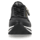 Schwarze remonte Damen Sneaker D1318-01 mit Reißverschluss sowie Komfortweite G. Schuh von vorne.