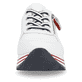 Weiße remonte Damen Sneaker D1312-82 mit Reißverschluss sowie der Komfortweite G. Schuh von vorne.