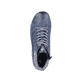 
Azurblaue remonte Damen Schnürschuhe R8276-14 mit Schnürung und Reißverschluss. Schuh von oben