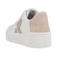 Weiße Rieker Damen Sneaker Low W0700-90 mit strapazierfähiger Plateausohle. Schuh von hinten.