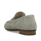 
Mintgrüne Rieker Damen Loafers 51954-52 mit einer schockabsorbierenden Sohle. Schuh von hinten