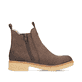 Nussbraune Rieker Damen Chelsea Boots Z5050-25 mit einem Reißverschluss. Schuh Innenseite.